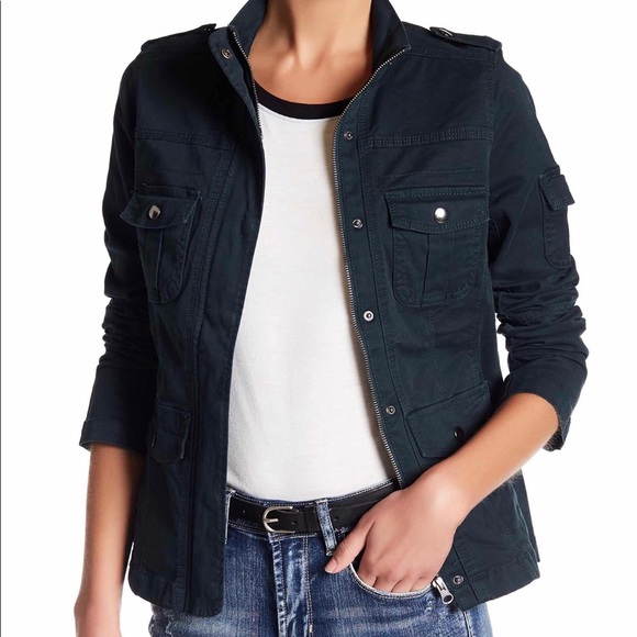 kensie fitted utility jacket